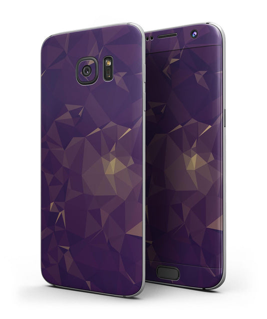 Abstract Purple and Gold Geometric Shapes - Full Body Skin-Kit for the
